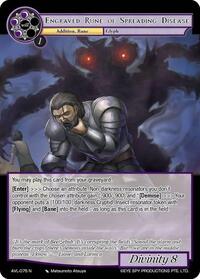 Engraved Rune of Spreading Disease - Force of Will Attack on Velmardia trading card