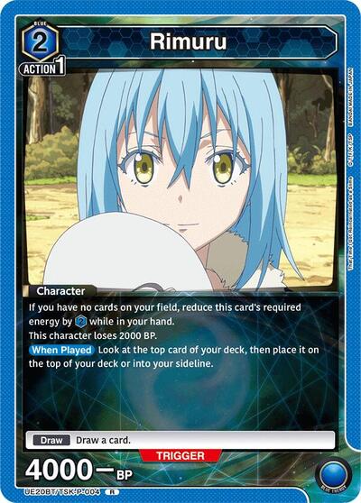 Rimuru (P-004) UE20BT: That Time I Got Reincarnated as a Slime Rare Union Arena card — value and price