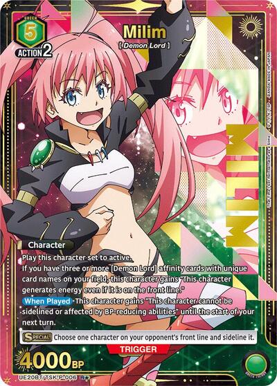 Milim Nava (Promo 1-Star) (UE20BT/TSK-P-006) card
