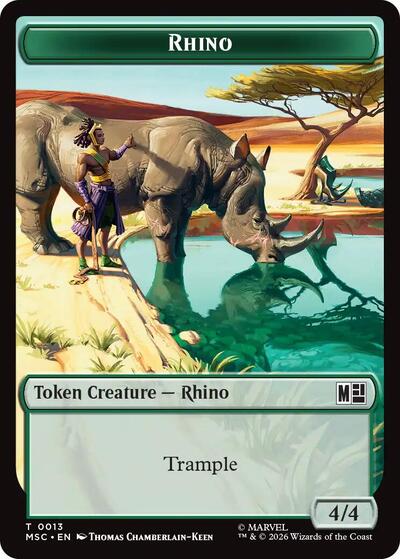 Rhino 0013 Beast 0011 Double Sided Token