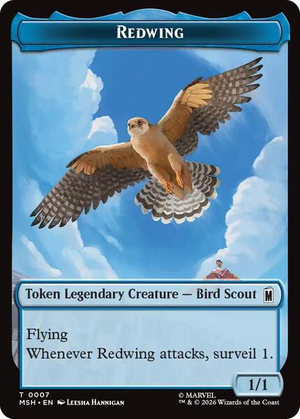 Redwing // Zabu Double-Sided Token - Marvel Super Heroes - Magic
