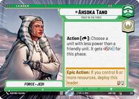 Ahsoka Tano - Trust in the Force (Hyperspace) - Star Wars: Unlimited Ashes of the Empire trading card