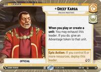 Greef Karga - Gracious Magistrate (Hyperspace)