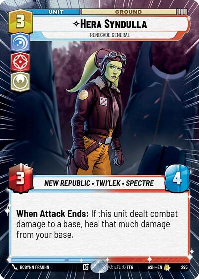 Hera Syndulla - Renegade General (Hyperspace) Ashes of the Empire card price