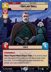 Baylan Skoll - Fallen Jedi (Hyperspace) - Star Wars: Unlimited Ashes of the Empire trading card