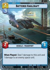 Battered Haulcraft (Hyperspace) - Star Wars: Unlimited Ashes of the Empire trading card