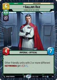Gallius Rax - Counselor to the Empire (Hyperspace)