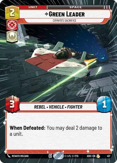 Green Leader - Crynyd's Sacrifice (Hyperspace) card