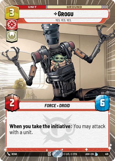 Grogu - Yes. Yes. Yes. (Hyperspace) card