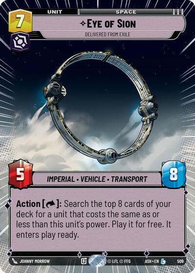 Eye of Sion - Delivered from Exile (Hyperspace) card