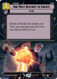 One Must Destroy to Create (Hyperspace)