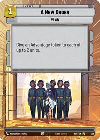 A New Order (Hyperspace) - Star Wars: Unlimited Ashes of the Empire trading card