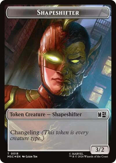 Shapeshifter 0018 Villain 0025 Double Sided Token Surge Foil