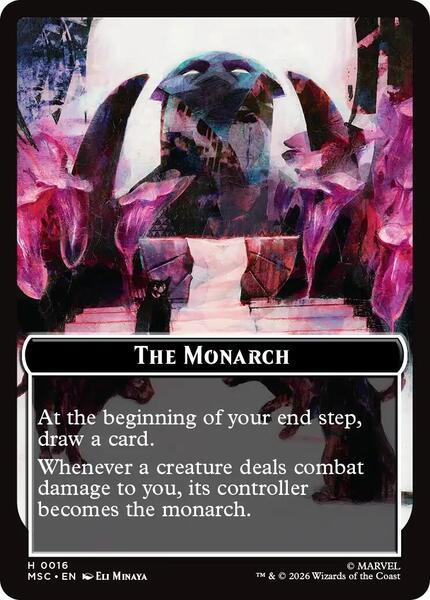 monarch cards mtg Token Pack for Magic the Gathering MTG: 4 pack Monarch Tokens  The Adventurer's Press draw a card Lost Monarch of Ifnir |