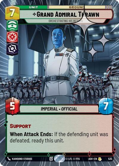 Grand Admiral Thrawn - Orchestrating His Return (Hyperspace Foil) card