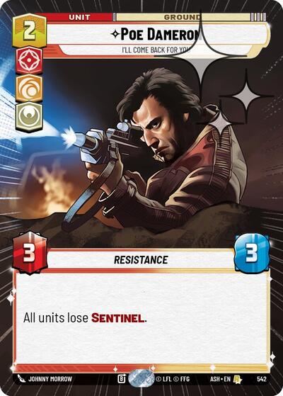 Poe Dameron - I'll Come Back For You (Hyperspace Foil) Ashes of the Empire card price
