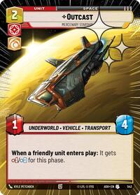 Outcast - Mercenary Starship (Hyperspace Foil)