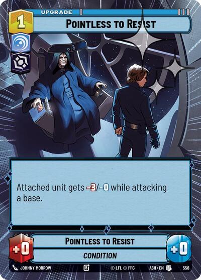Pointless to Resist (Hyperspace Foil) Ashes of the Empire card price