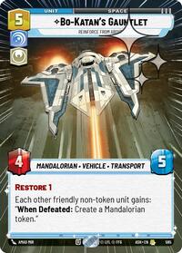 Bo-Katan's Gauntlet - Reinforce from Above (Hyperspace Foil)