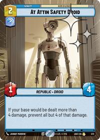 At Attin Safety Droid (Hyperspace Foil) - Star Wars: Unlimited Ashes of the Empire trading card