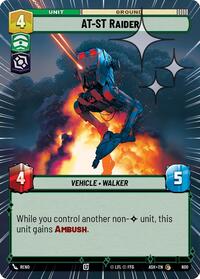 AT-ST Raider (Hyperspace Foil) - Star Wars: Unlimited Ashes of the Empire trading card