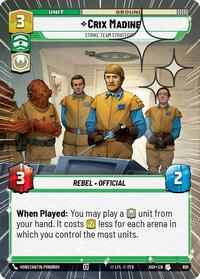 Crix Madine - Strike Team Strategist (Hyperspace Foil)