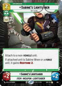 Sabine's Lightsaber - Not Alone (Hyperspace Foil)