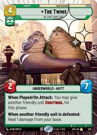 The Twins - We Don't Want War (Hyperspace Foil)