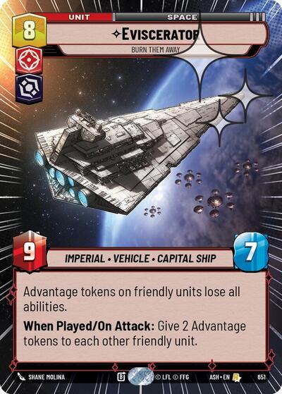 Eviscerator - Burn Them Away (Hyperspace Foil) Ashes of the Empire card price