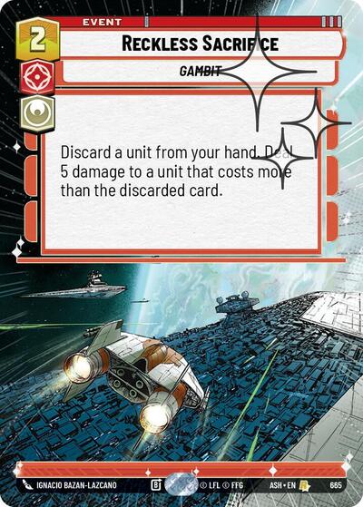 Reckless Sacrifice (Hyperspace Foil) Ashes of the Empire card price