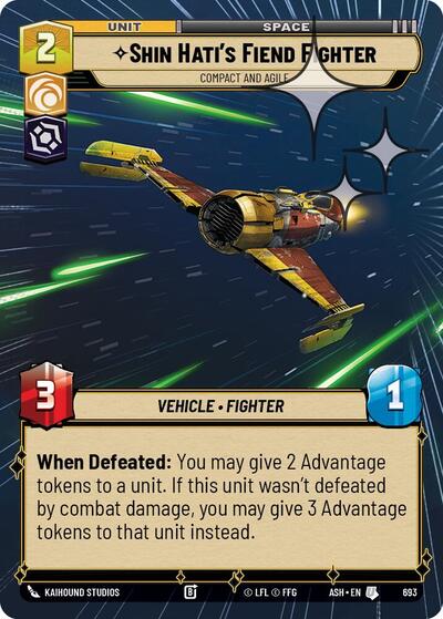 Shin Hati's Fiend Fighter - Compact and Agile (Hyperspace Foil) card