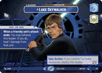 Luke Skywalker - I Can Save Him (Showcase) card