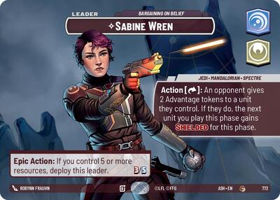 Sabine Wren - Bargaining on Belief (Showcase) Ashes of the Empire card price