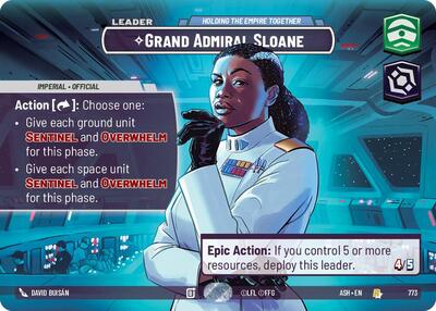 Grand Admiral Sloane - Holding the Empire Together (Showcase) Ashes of the Empire card price