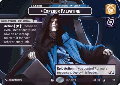 Emperor Palpatine - According to My Design (Showcase) Ashes of the Empire card price