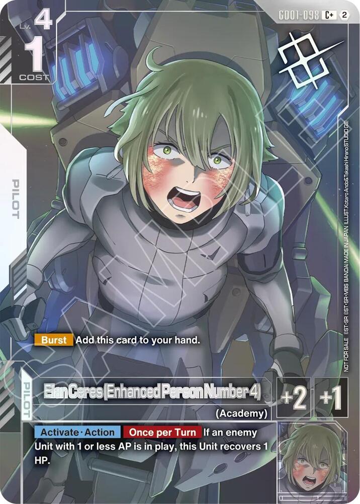Elan Ceres (Enhanced Person Number 4) (Store Tournament Winner Pack 05) GD01-098 card