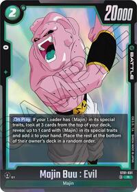 Majin Buu : Evil - ST01-031 - Dragon Ball Super: Fusion World Story Booster 01 trading card