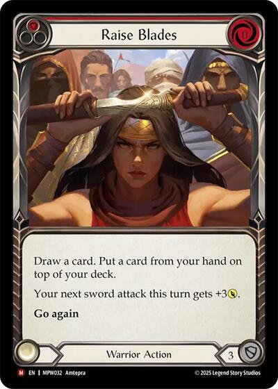 Raise Blades card