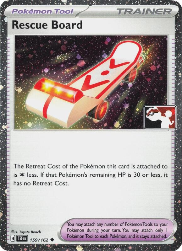 Rescue Board - 159/162 (Cosmos Holo) 159/162 from Prize Pack Series Cards