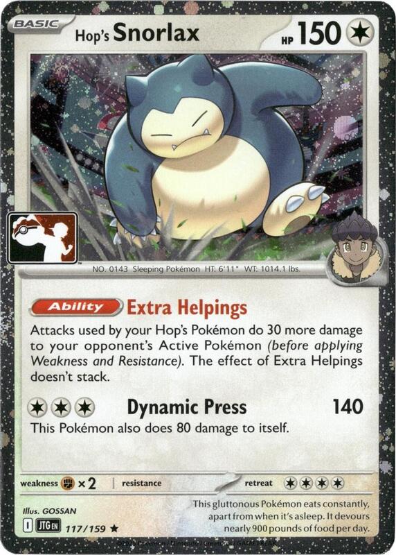 Hop's Snorlax - 117/159 (Cosmos Holo) 117/159 from Prize Pack Series Cards