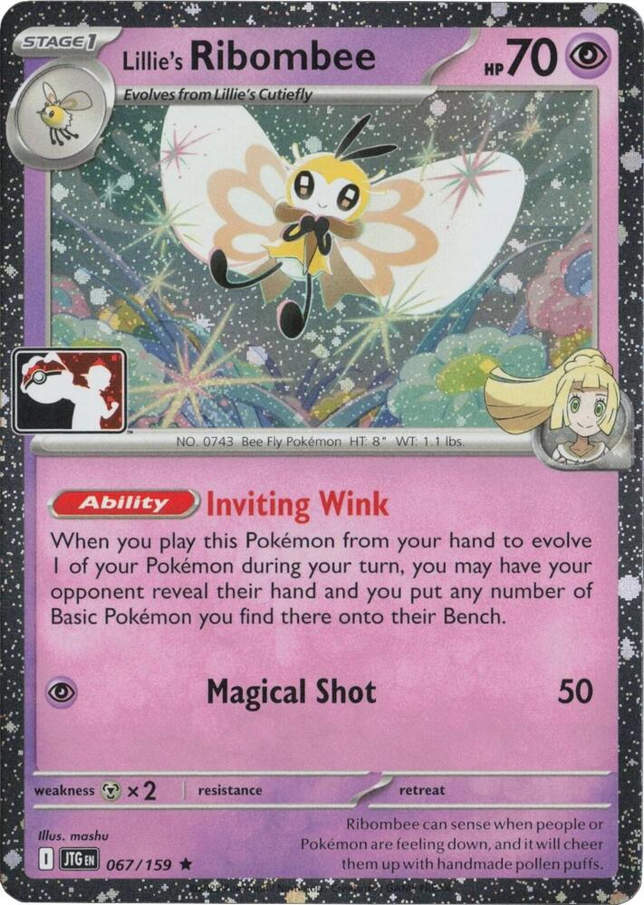 Lillie's Ribombee - 067/159 (Cosmos Holo) - Prize Pack Series