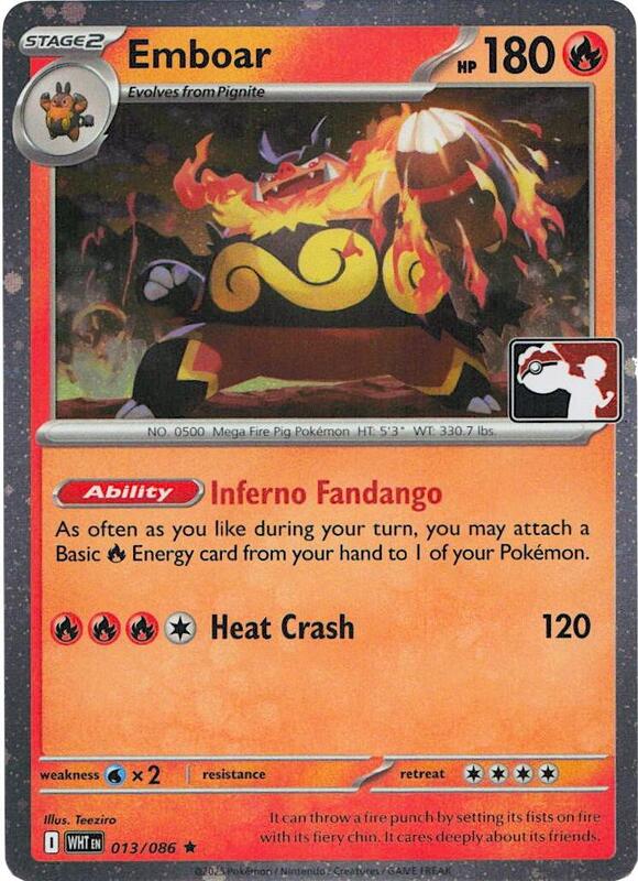 Emboar - 013/086 (Cosmos Holo) 013/086 from Prize Pack Series Cards