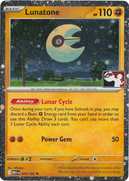 Lunatone - 074/132 (Cosmos Holo)