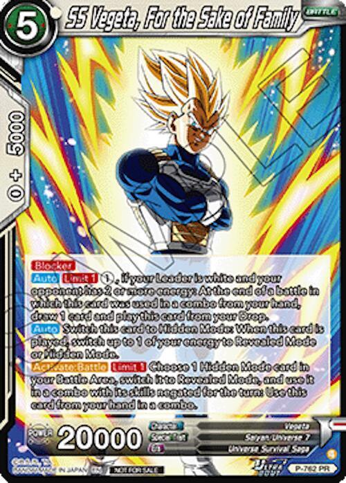 SS Vegeta, For the Sake of Family (Deluxe Pack 2026 Vol.2)
