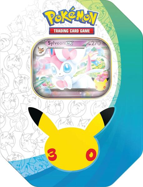 pokmon trading card game evolution celebration tin Pokemon: [Sylveon] Pokmon TCG: Evolution Celebration Tin