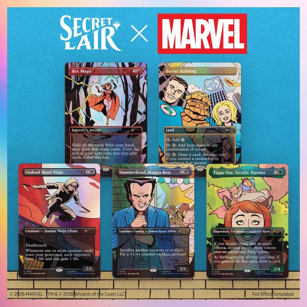 Secret Lair Drop: Secret Lair x Marvel: Spinner Rack Specials