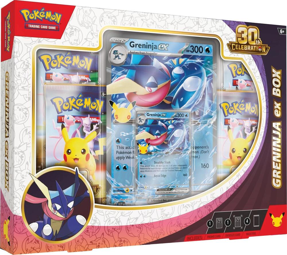 30th Celebration Greninja ex Box - ME: 30th Celebration - Pokemon