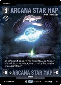 Arcana Star Map - Path to Peridea (Prestige) - Star Wars: Unlimited Ashes of the Empire trading card