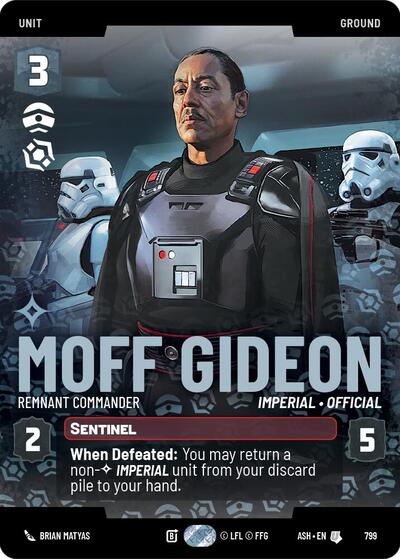 Moff Gideon - Remnant Commander (Prestige) card