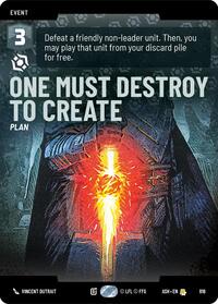 One Must Destroy to Create (Prestige)